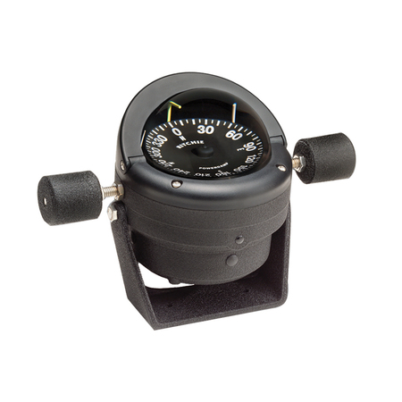 RITCHIE HB-845 Helmsman Steel Boat Compass - Bracket Mount - Black HB-845